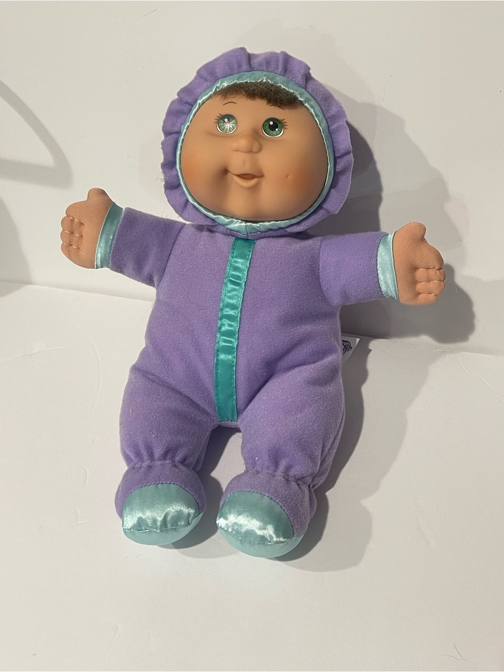 Cabbage patch kids Purple Plush Baby Doll with Teal Trim Kids Toy
